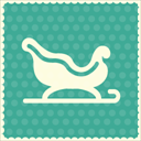 christmas snow boat icon